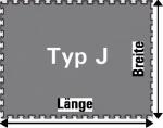 1351.354.J - Arbeitsplatzmatte Mittelstück ESD-dry ergolastec Vario G Typ J