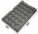 032.T-235 - Tiefzieheinlage T-235 555 x 355 x 47 mm, 24 Fächer, ESD