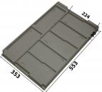 032.T-243 - Vacuum-formed insert T-243 553 x 353 x 38 mm, 7 compartments ESD 