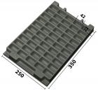 032.T-2113 - Vacuum-formed insert T-2113 350 x 250 x 26 mm, 50 compartments ESD 