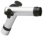 Preview: The image shows a silver, metallic part with two tubes connected at an angle. It has black rubber grips and a black adjustment knob in the center.