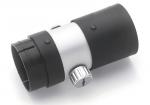 Preview: The image shows an accessory optical part, usually black and silver in color. It has a cylindrical shape with a coarser, rubberized grip and a chrome-plated adjustment knob.