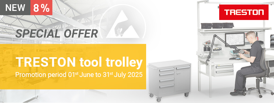 TRESTON ESD tool trolley
